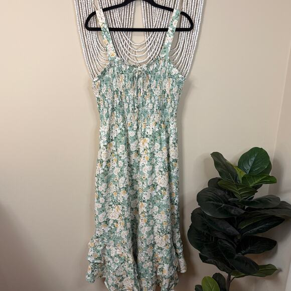 Grace Karin NWT Blue Floral Midi Dress XL - Picture 1 of 5